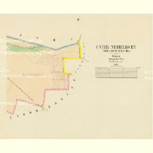 Unter Nedielischt (Nedielisst Dolni dil) - c1347-1-002 - Kaiserpflichtexemplar der Landkarten des stabilen Katasters