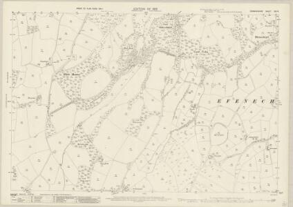 Denbighshire XIX.14 (includes: Clocaenog; Efenechtid; Llanfwrog Rural) - 25 Inch Map