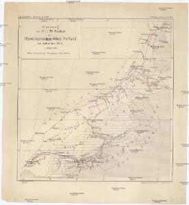Reiseweg im Marokkanischen Atlas-Vorland im Frühjahr 1899
