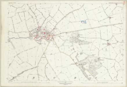 Shropshire XL.1 (includes: Westbury) - 25 Inch Map