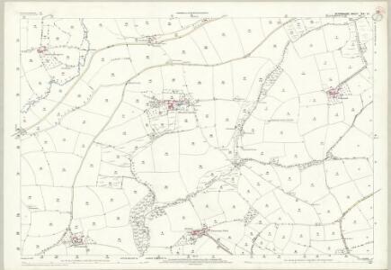 Devon XXI.12 (includes: George Nympton; South Molton) - 25 Inch Map