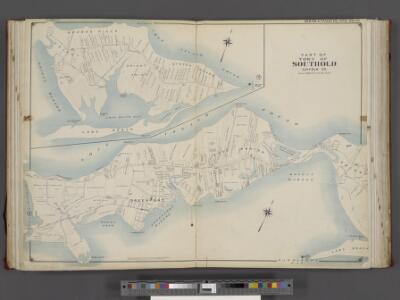 Suffolk County, V. 2, Double Page Plate No. 12 [Map bounded by Long Island Sound, Terry Pt., Orient, Gardiners Bay, Greenport Harbor] / supplemented by careful measurements & field observations by our own Corps of Engineers.