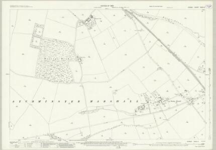 Dorset XXXIV.5 (includes: Morden; Shapwick; Sturminster Marshall) - 25 Inch Map