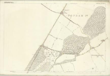 Hampshire and Isle of Wight XXV.16 (includes: Micheldever; Popham; Woodmancott) - 25 Inch Map