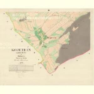 Kojetein (Kojetin) - m1241-1-002 - Kaiserpflichtexemplar der Landkarten des stabilen Katasters