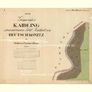Kaidling - m0677-1-001 - Kaiserpflichtexemplar der Landkarten des stabilen Katasters