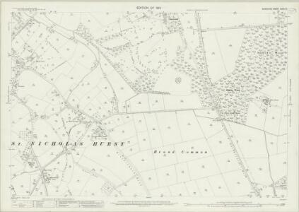 Berkshire XXXVIII.3 (includes: Hurst St Nicholas; Waltham St Lawrence) - 25 Inch Map