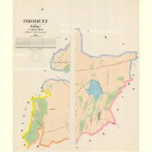 Zihobetz - c9432-1-001 - Kaiserpflichtexemplar der Landkarten des stabilen Katasters
