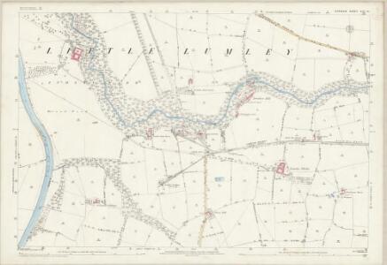 Durham XIII.14 (includes: Burnmoor; Chester Le Street; Great Lumley; Lambton; Little Lumley) - 25 Inch Map