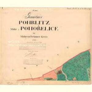 Pohrlitz - m2342-1-001 - Kaiserpflichtexemplar der Landkarten des stabilen Katasters