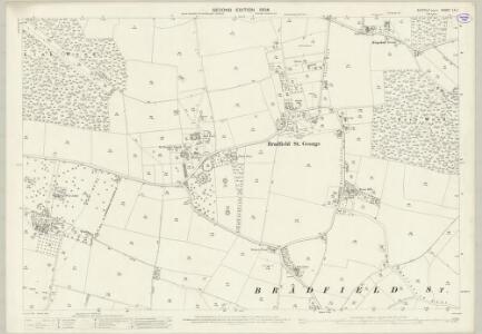 Suffolk LV.1 (includes: Bradfield St Clare; Bradfield St George; Little Welnetham; Rougham; Rushbrooke) - 25 Inch Map