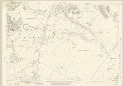 Lancashire LVI.11 (includes: Briercliffe; Brierfield; Burnley; Nelson; Reedley Hallows) - 25 Inch Map