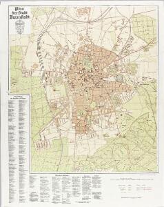 Plan der Stadt Darmstadt
