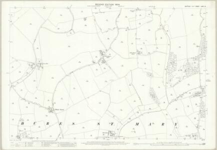 Suffolk LXXX.13 (includes: Assington; Bures St Mary) - 25 Inch Map