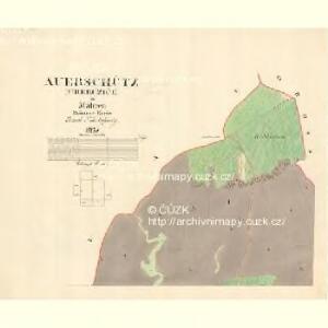 Auerschütz (Uherčziče) - m3194-1-001 - Kaiserpflichtexemplar der Landkarten des stabilen Katasters