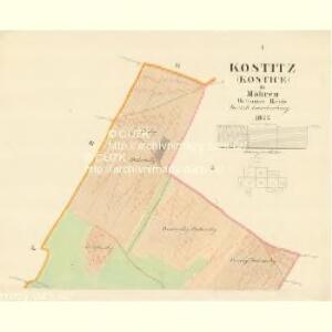 Kostitz (Kostice) - m1292-1-001 - Kaiserpflichtexemplar der Landkarten des stabilen Katasters