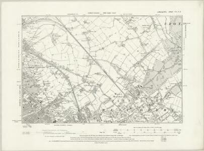 Lancashire CVI.NW - OS Six-Inch Map