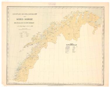 Spesielle kart nr 117-1: Geistlig inndelingskart over nord-Norge