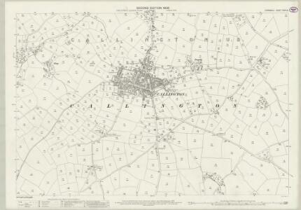 Cornwall XXIX.10 (includes: Callington) - 25 Inch Map
