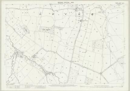 Dorset XXI.8 (includes: Batcombe; Chetnole; Hilfield; Leigh; Melbury Bubb) - 25 Inch Map