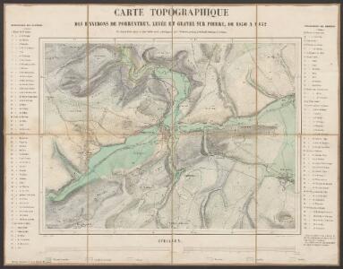 Carte topographique des environs de Porrentruy