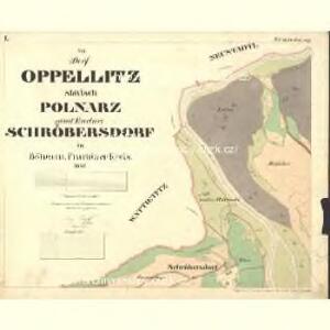 Oppelitz - c5504-1-001 - Kaiserpflichtexemplar der Landkarten des stabilen Katasters