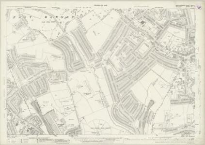 Hertfordshire XLVI.9 (includes: East Barnet; Friern Barnet; Southgate) - 25 Inch Map