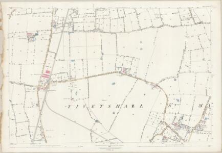 Norfolk XCVI.16 (includes: Aslacton; Gissing; Moulton St Michael; Tivetshall St Margaret) - 25 Inch Map