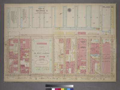 Plate 40, Part of Section 4: [Bounded by Twelfth Avenue (Hudson River Piers), W. 59th Street, Eleventh Avenue and W. 50th Street.]