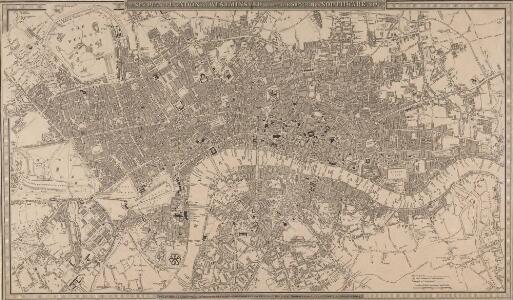 A NEW PLAN OF LONDON AND WESTMINSTER WITH THE BOROUGH OF SOUTHWARK 222