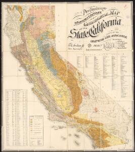 Preliminary mineralogical and geological map of the State of California
