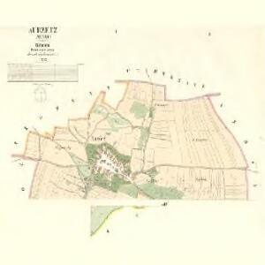 Aurzetz (Auřec) - c8177-1-001 - Kaiserpflichtexemplar der Landkarten des stabilen Katasters
