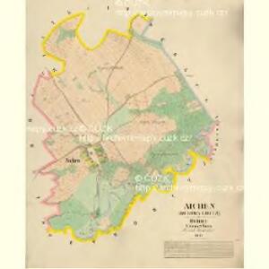 Aichen (Dubowa Lhota) - c1601-1-001 - Kaiserpflichtexemplar der Landkarten des stabilen Katasters