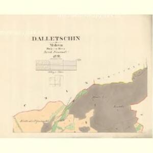 Dalletschin - m0410-1-001 - Kaiserpflichtexemplar der Landkarten des stabilen Katasters