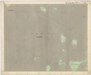 Katastrální mapa obce Tři Sekery WC-XV-17 dh