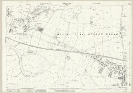 Derbyshire LV.4 (includes: Draycott and Church Wilne; Elvaston; Hopwell; Ockbrook) - 25 Inch Map