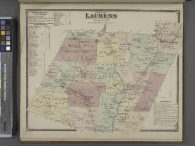 Town of Laurens, Otsego Co. N.Y. [Township]; Business Directory. West Laurens.