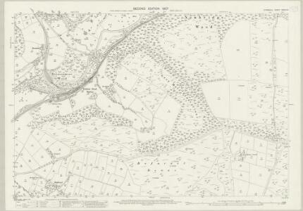 Cornwall XXXIV.12 (includes: Broadoak; Cardinham; St Winnow) - 25 Inch Map