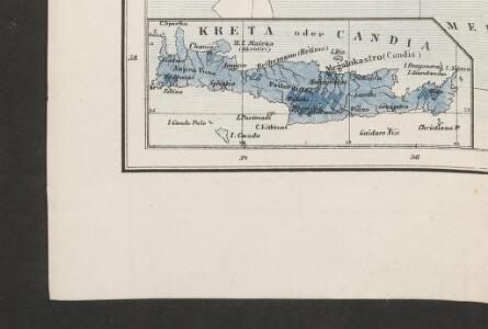 [Nebenkarte Kreta] Ethnographische Karte der europäischen Türkei und ihrer Dependenzen zu Anfang des Jahres 1877
