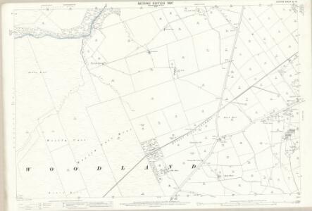 Durham XL.12 (includes: Lynesack And Softley; Woodland) - 25 Inch Map