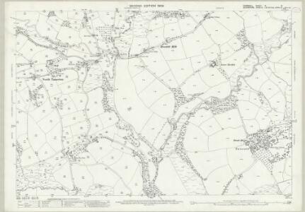 Cornwall IX.8 (includes: Clawton; North Tamerton; Tetcott) - 25 Inch Map