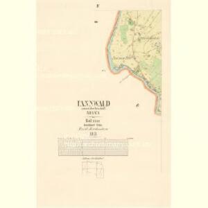 Tannwald - c7833-1-003 - Kaiserpflichtexemplar der Landkarten des stabilen Katasters