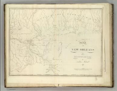 Map of New Orleans and Adjacent Country.