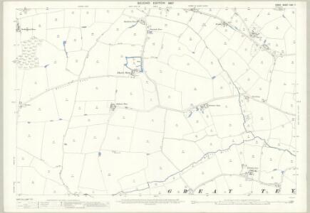 Essex (1st Ed/Rev 1862-96) XXVI.7 (includes: Earls Colne; Great Tey) - 25 Inch Map