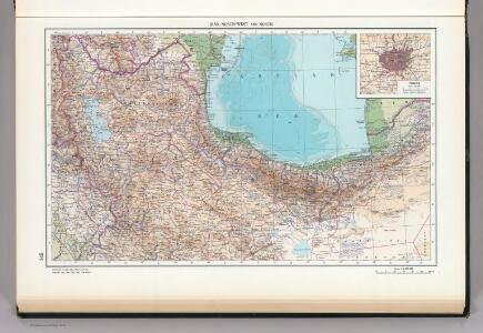 145.  Iran, North-west and North.  Tehran.  The World Atlas.