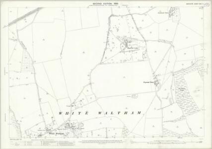 Berkshire XXXI.5 (includes: Bray; Shottesbrooke; White Waltham) - 25 Inch Map