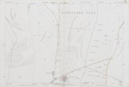 Wiltshire LXXI.9 (includes: Bishopstone; Coombe Bissett; Stratford Tony) - 25 Inch Map