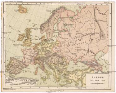 Europa im Jahre 1815.