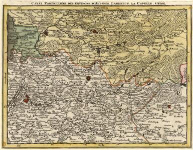 Carte Particuliere des environs d'Avesnes, Landrecy, la Capelle, Guise