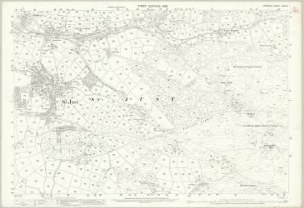 Cornwall LXXIII.2 (includes: St Just in Penwith) - 25 Inch Map